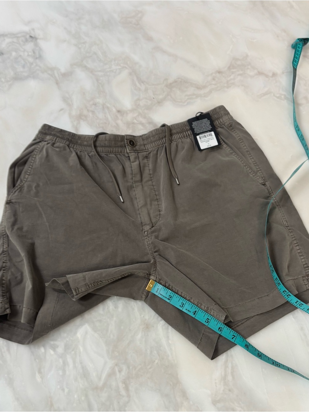 Buck Mason Men’s 6” Deck Short Size XL Washed Olive New - Picture 2 of 8